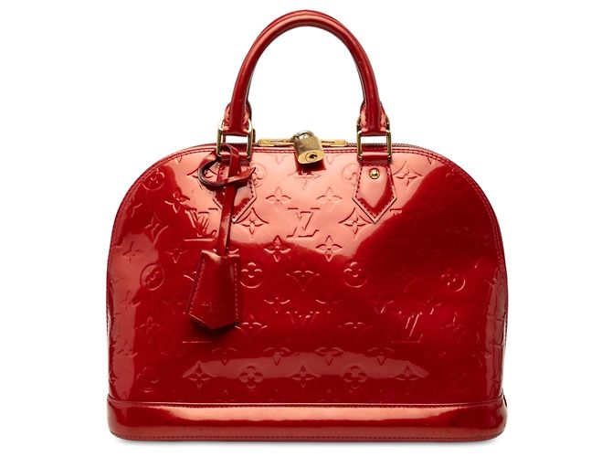 Bolso Louis Vuitton Monogram Vernis Alma PM rojo Roja