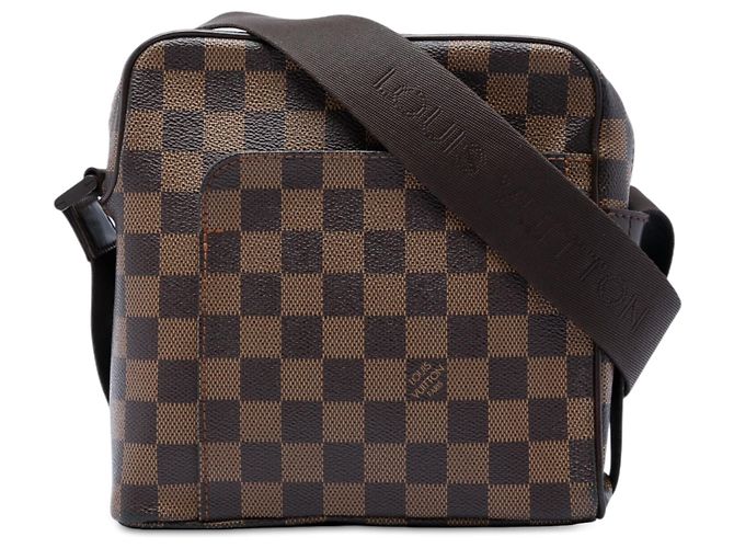 Borsa a tracolla Louis Vuitton Damier Ebene Olav PM Marrone