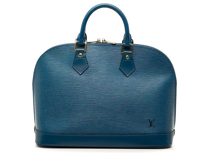 Sac à main Louis Vuitton Epi Alma PM Bleu