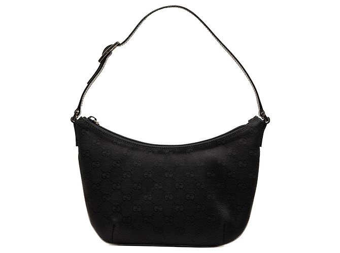 Borsa a Tracolla Gucci GG Canvas Nera Nero