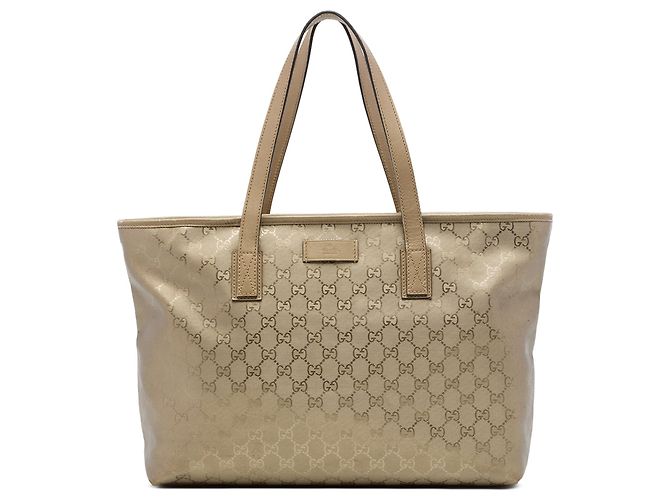 Tote Gucci Medium GG Stampata Oro D'oro