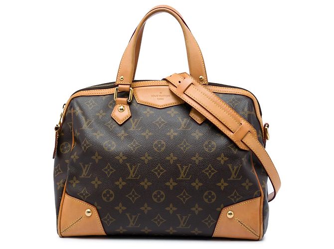 Bolsa Satchel Louis Vuitton Monogram Retiro PM Castanha Marrom