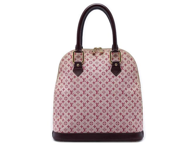 Louis Vuitton Monogram Mini Lin Alma Haut Handtasche Rot