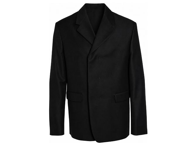 Prada, black wool and mohair blazer
