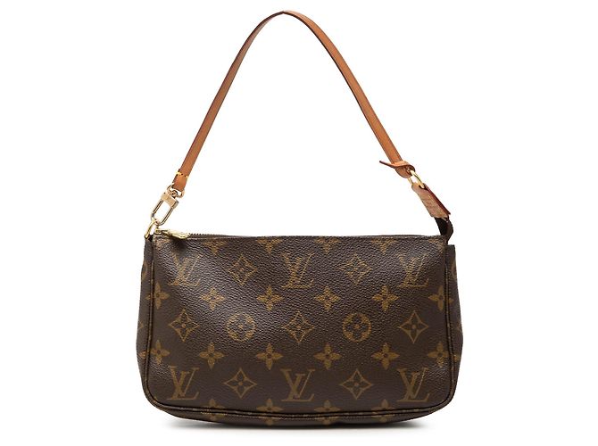 Borsa a tracolla Louis Vuitton Monogram Pochette Accessoires Marrone