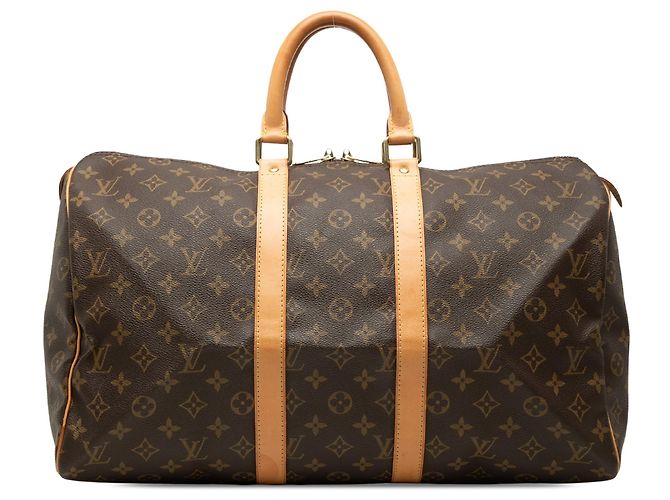 Sac de voyage Louis Vuitton Monogram Keepall 45 Marron