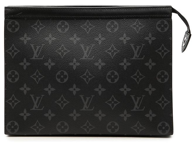 Borsa a Clutch Louis Vuitton Monogram Eclipse Pochette Voyage MM Nera Nero