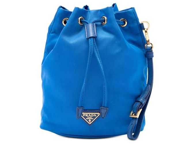 Prada Tessuto Beutelkoffer Blau