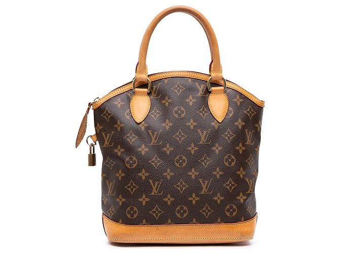 Sac à main Louis Vuitton Monogram Lockit PM Marron