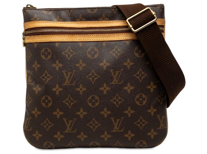 Borsa a tracolla Louis Vuitton Monogram Bosphore Pochette Marrone
