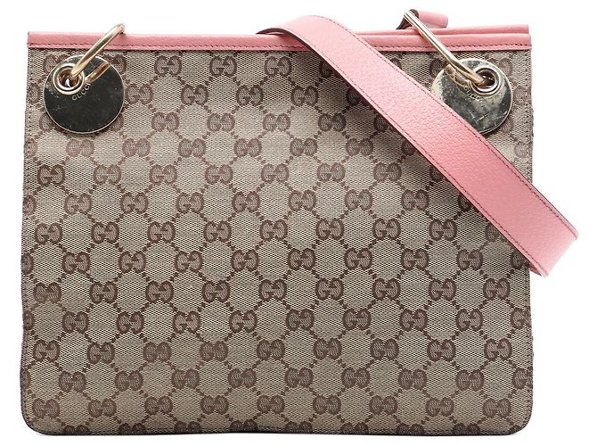 Borsa a tracolla Gucci GG Canvas Eclipse rosa