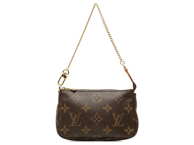 Borsa a mano Mini Pochette Accessoires Monogram Louis Vuitton Marrone