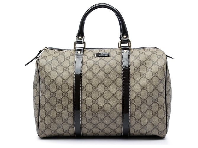 Bolsa Boston Gucci Joy Medium GG Supreme Bege