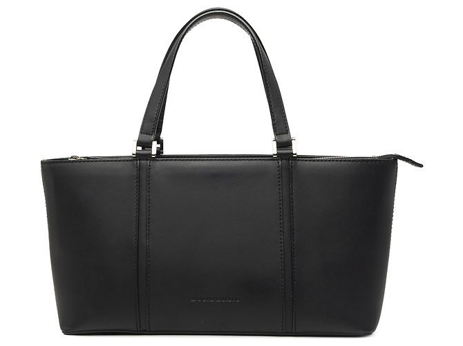 Borsa tote Burberry in pelle nera Nero