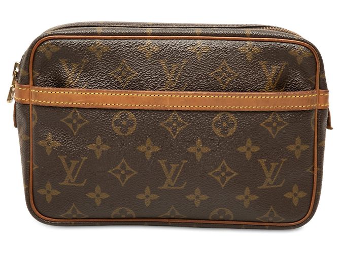 Louis Vuitton Monogram Compiegne 23 Clutch Bag Braun
