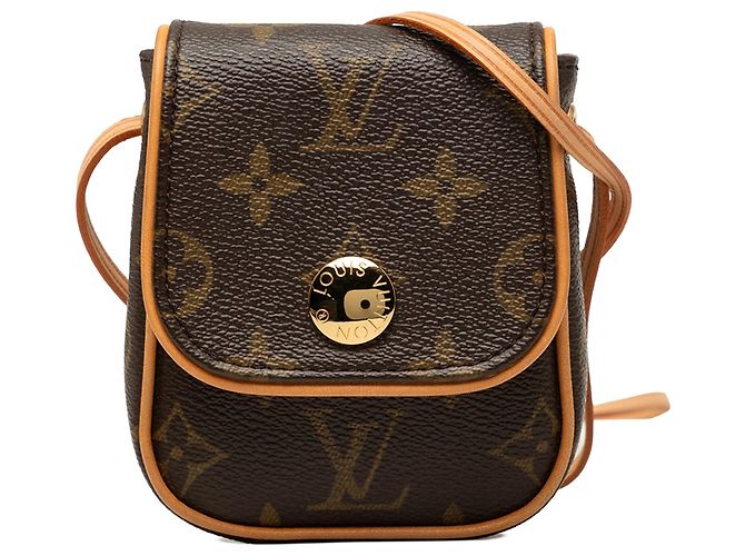 Borsa a tracolla Louis Vuitton Monogram Pochette Cancun Marrone
