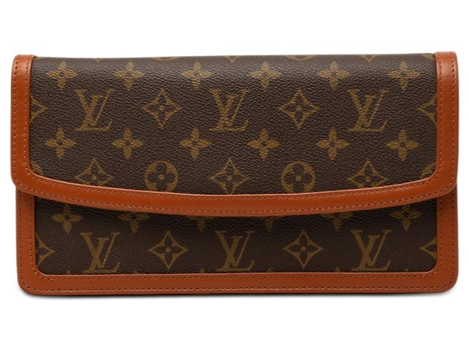 Louis Vuitton Monogram Pochette Dame PM Clutch Bag Braun