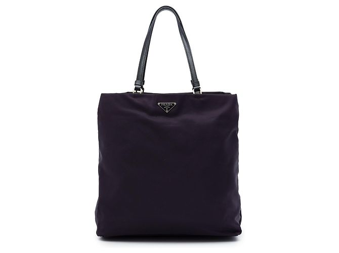 Tote Sacola Prada Tessuto Roxa Roxo