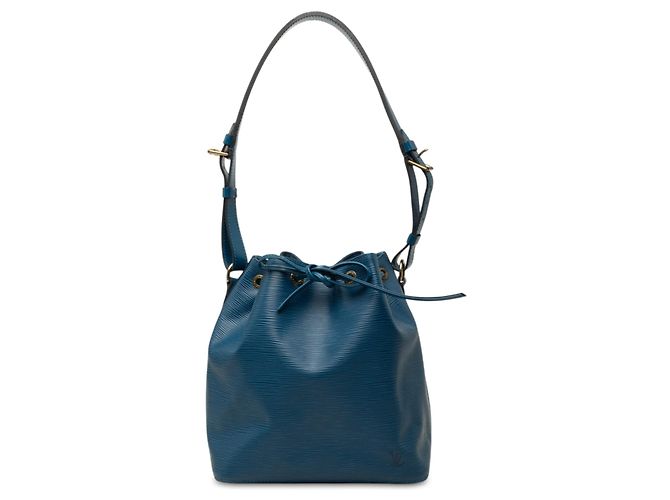 Bolsa Bucket Louis Vuitton Epi Petit Noe Azul