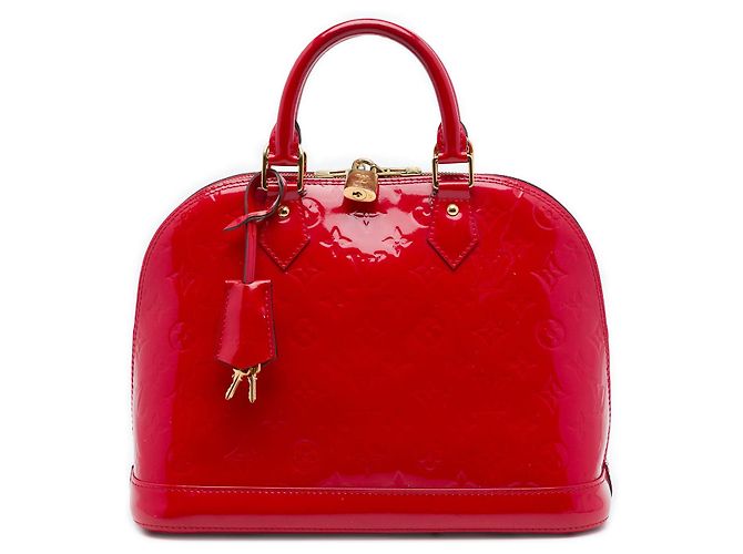 Bolso Louis Vuitton Monogram Vernis Alma PM rojo Roja