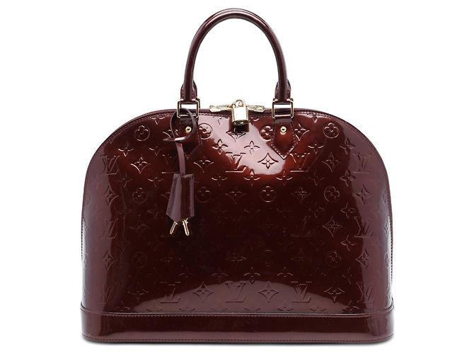 Louis Vuitton Monogram Vernis Alma GM Handtasche rot