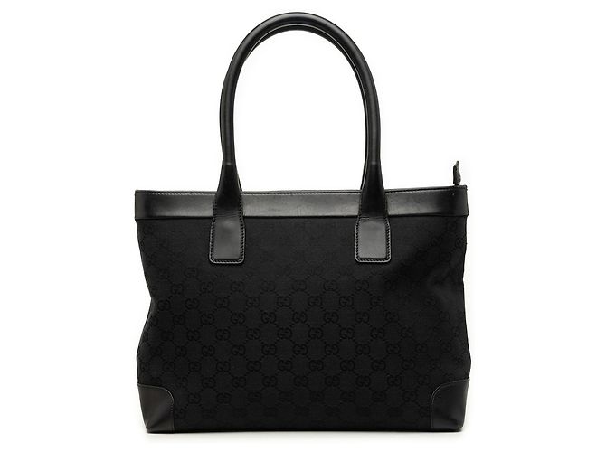 Borsa Tote Gucci GG Canvas nera Nero