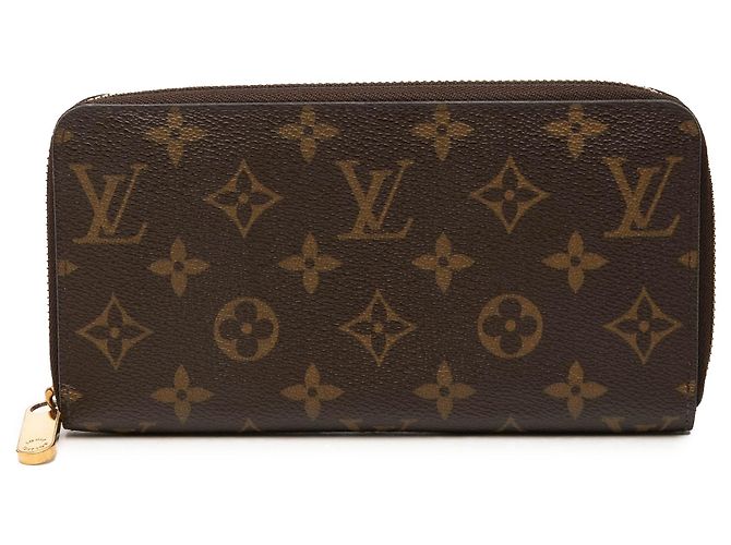 Brown Louis Vuitton Monogram Zippy Long Wallet