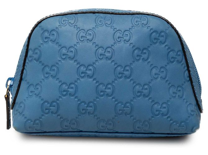 Pouch Gucci Guccissima Blu