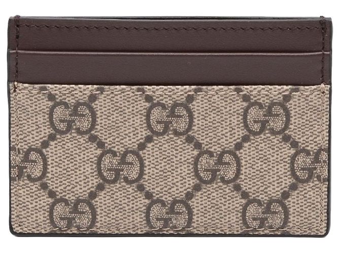 Tarjetero Gucci GG Supreme Beige