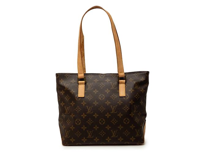 Saco Cabas Piano Louis Vuitton Monogram Castanho Marrom