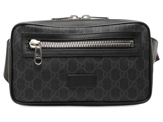 Borsetta cintura Gucci GG Supreme Web nera Nero