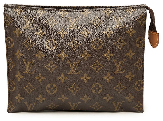 Brown Louis Vuitton Monogram Toiletry Pouch 26 Clutch Bag