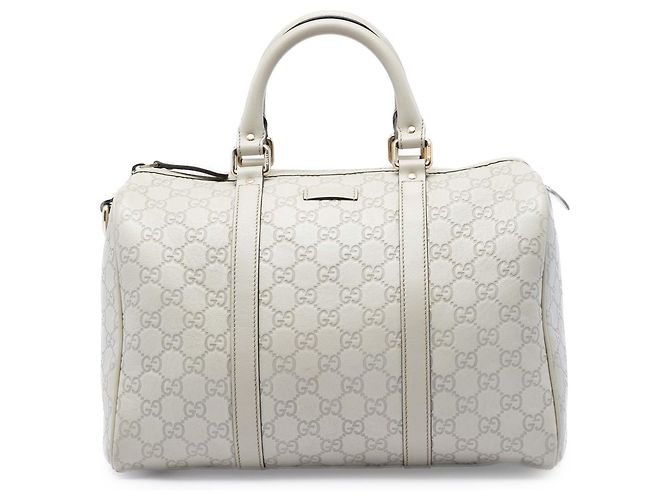 Bolso Boston Gucci Joy Guccissima Medium Blanco