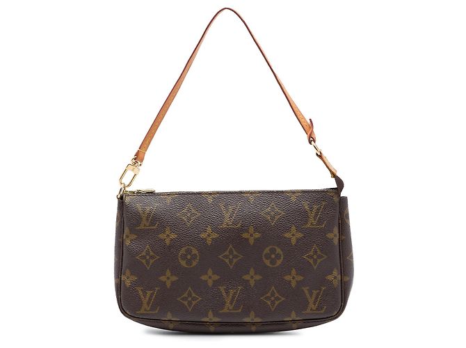 Borsa a tracolla Louis Vuitton Monogram Pochette Accessoires Marrone