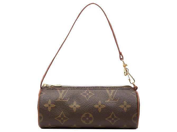 Louis Vuitton Monogram Papillon Pochette Handtasche Braun