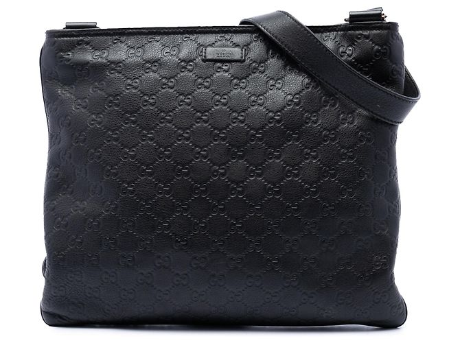 Borsa a tracolla Gucci Guccissima nera Nero