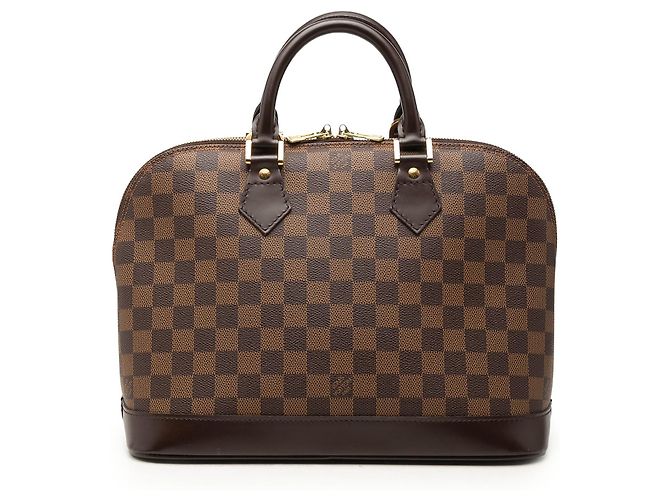 Sac à main Louis Vuitton Damier Ebene Alma PM Marron