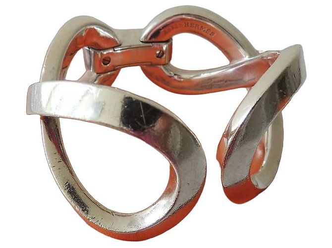Hermès HERMES Bracciale ETREINTE Argento Massiccio Modello Rarissimo!