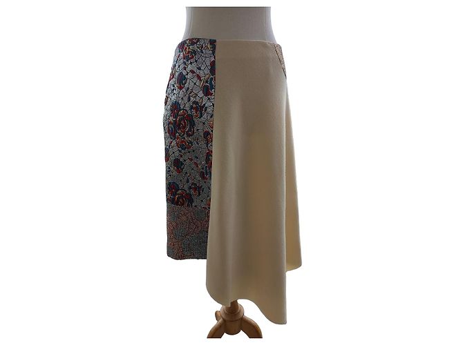 Stella Mc Cartney Falda asimétrica de lana Stella McCartney Multicolor