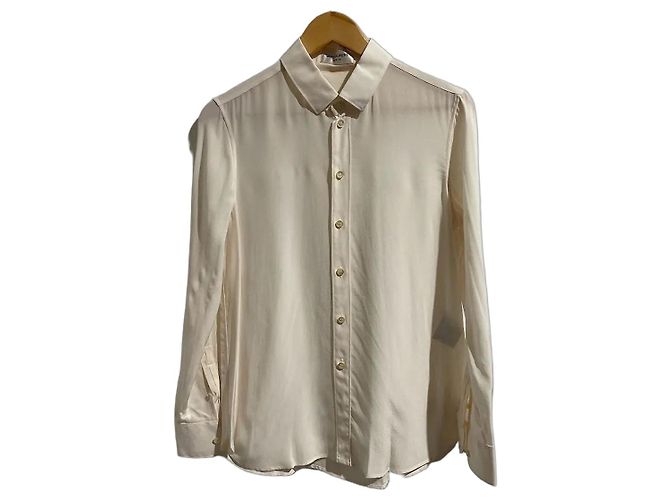 Autre Marque Camicia Saint Laurent écru T.40 Beige