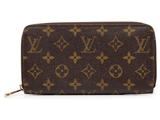 Cartera larga Zippy Monogram Louis Vuitton marrón Castaño