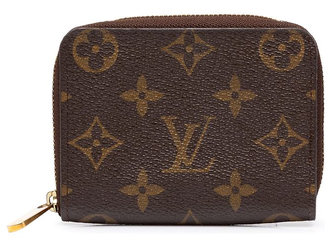 Monedero Zippy Monogram Louis Vuitton Marrón Castaño