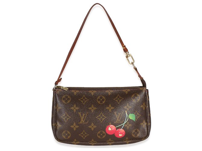 Louis Vuitton Monogram Canvas Cerises Pochette Accessoires Marrone