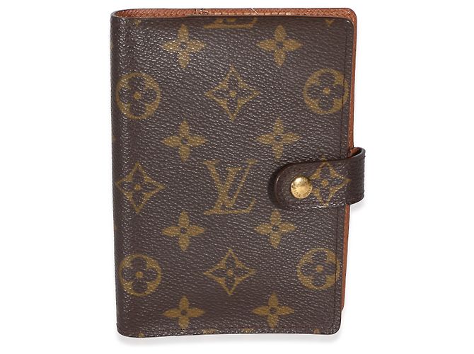 Capa de Agenda Small Ring em Canvas Monogram Louis Vuitton Marrom