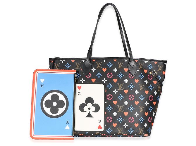 Louis Vuitton Black Multicolor Monogram Canvas Game On Neverfull MM Noir Multicolore