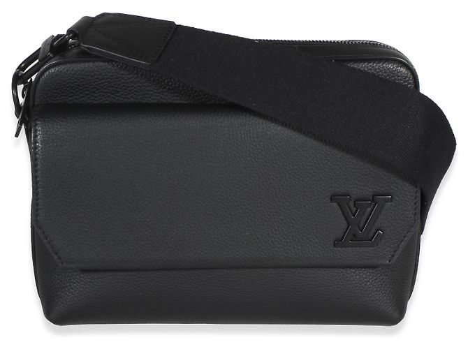 Louis Vuitton Aerogram Fastline Messenger in pelle di vitello nera Nero