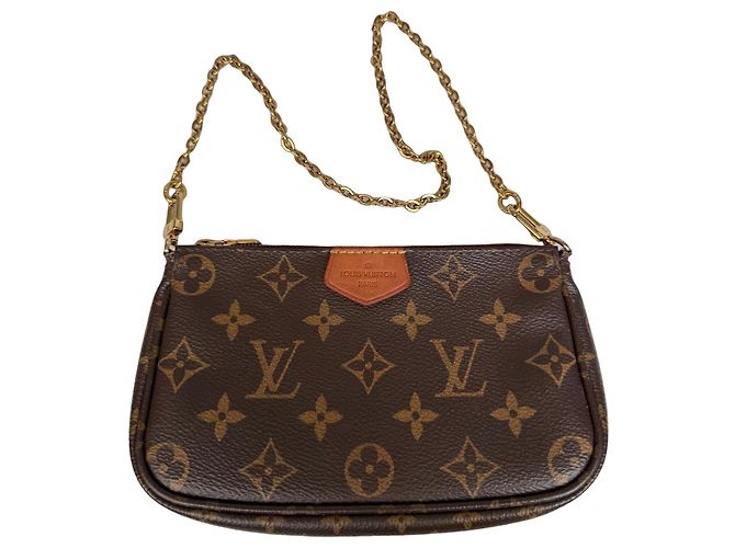 Multi Pochette Louis Vuitton Mini Pochette Accessoires Monogram Marron Monogramme