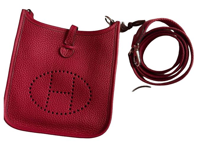 Bolso Hermès Evelyne Mini TPM Rojo Roja