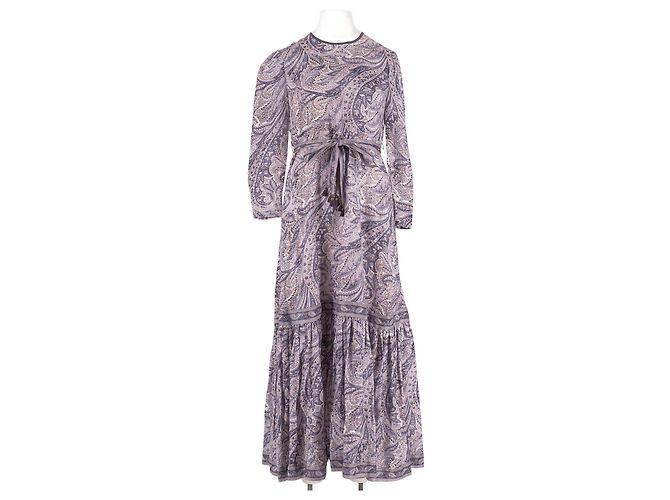Zimmermann Leinenkleid Lila