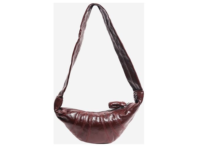Lemaire Picca borsa a tracolla Croissant marrone